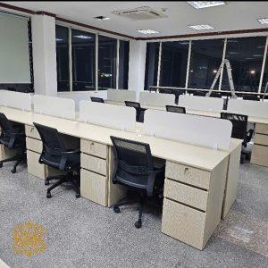 Bàn cụm nhân viên MDF chống ẩm khung sắt - ảnh 7