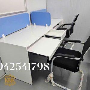 Bàn cụm nhân viên MDF chống ẩm khung sắt - ảnh 8