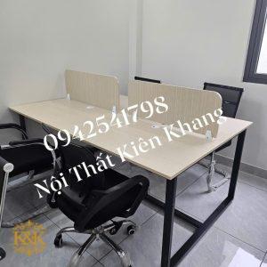 Bàn cụm nhân viên MDF chống ẩm khung sắt - ảnh 10