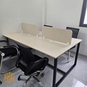 Bàn cụm nhân viên MDF chống ẩm khung sắt - ảnh 22