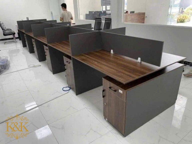 Bàn cụm nhân viên MDF chống ẩm khung sắt - ảnh 25