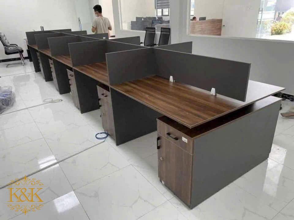 Bàn cụm nhân viên MDF chống ẩm khung sắt - ảnh 25