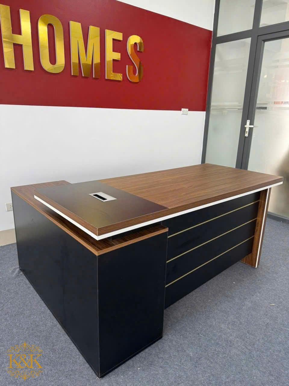 Bàn giám đốc chữ L MDF lõi xanh chống ẩm - Mẫu 01 ảnh 10