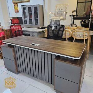 Bàn giám đốc chữ L MDF lõi xanh chống ẩm - Mẫu 01 ảnh 2