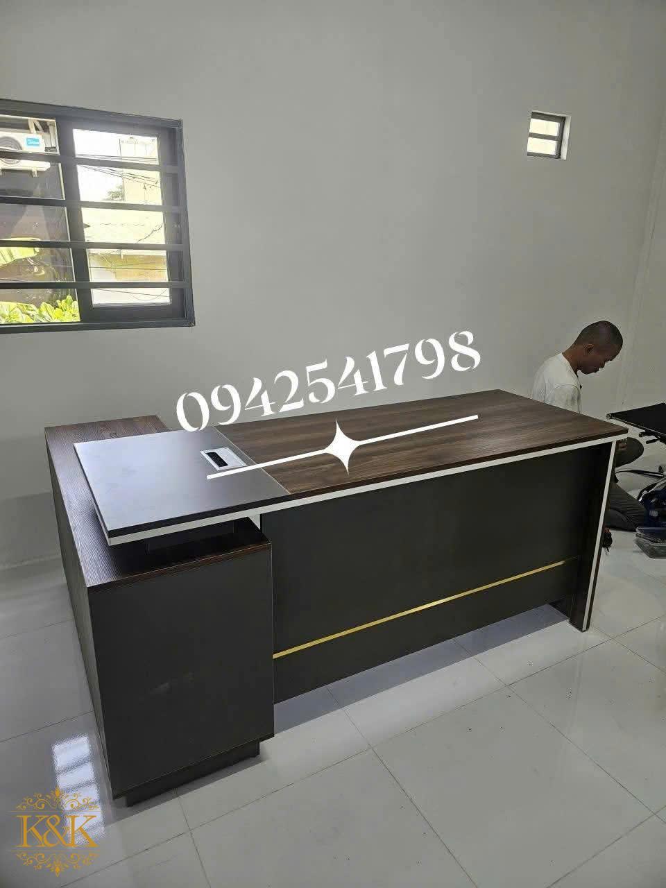 Bàn giám đốc chữ L MDF lõi xanh chống ẩm - Mẫu 01 ảnh 20