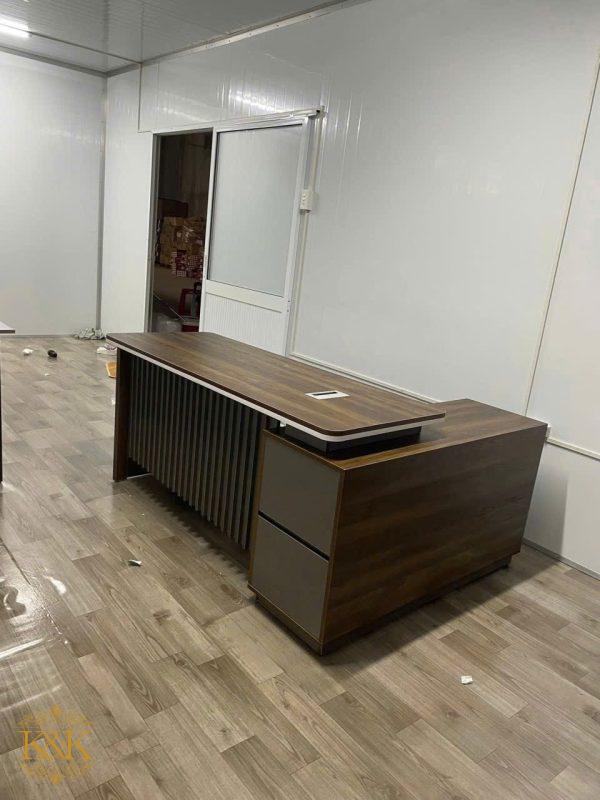 Bàn giám đốc chữ L MDF lõi xanh chống ẩm - Mẫu 01 ảnh 3
