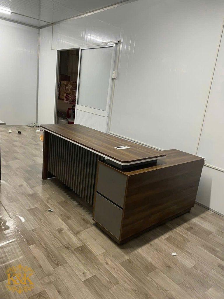 Bàn giám đốc chữ L MDF lõi xanh chống ẩm - Mẫu 01 ảnh 3