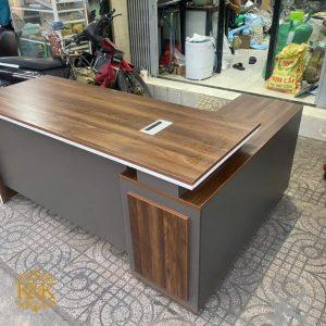 Bàn giám đốc chữ L MDF lõi xanh chống ẩm - Mẫu 01 ảnh 5