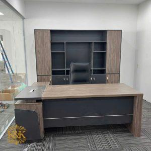 Bàn giám đốc chữ L MDF lõi xanh chống ẩm - Mẫu 01 ảnh 6