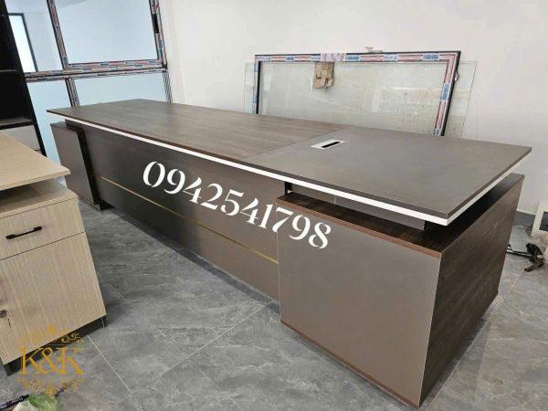 Bàn giám đốc chữ L MDF lõi xanh chống ẩm - Mẫu 01 ảnh 7