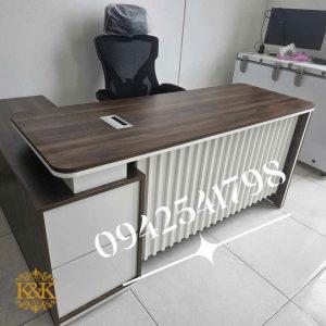 Bàn giám đốc chữ L MDF lõi xanh chống ẩm - Mẫu 01 ảnh 9