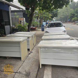Quầy lễ tân quầy tiếp khách Nội Thất Kiên Khang - ảnh 1
