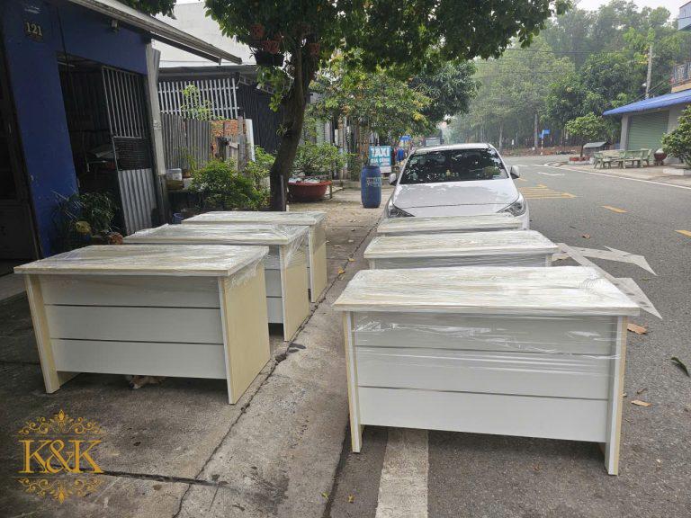 Quầy lễ tân quầy tiếp khách Nội Thất Kiên Khang - ảnh 1