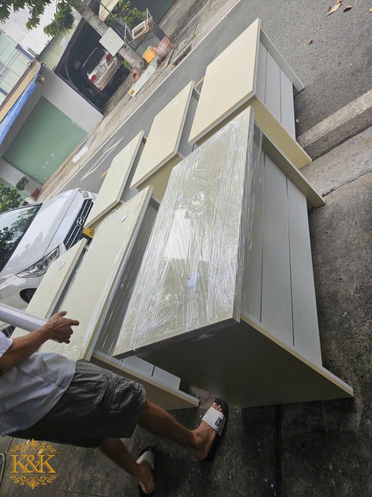 Quầy lễ tân quầy tiếp khách Nội Thất Kiên Khang - ảnh 4