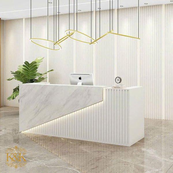 Quầy lễ tân quầy tiếp khách Nội Thất Kiên Khang - ảnh 11