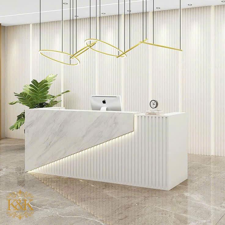 Quầy lễ tân quầy tiếp khách Nội Thất Kiên Khang - ảnh 11