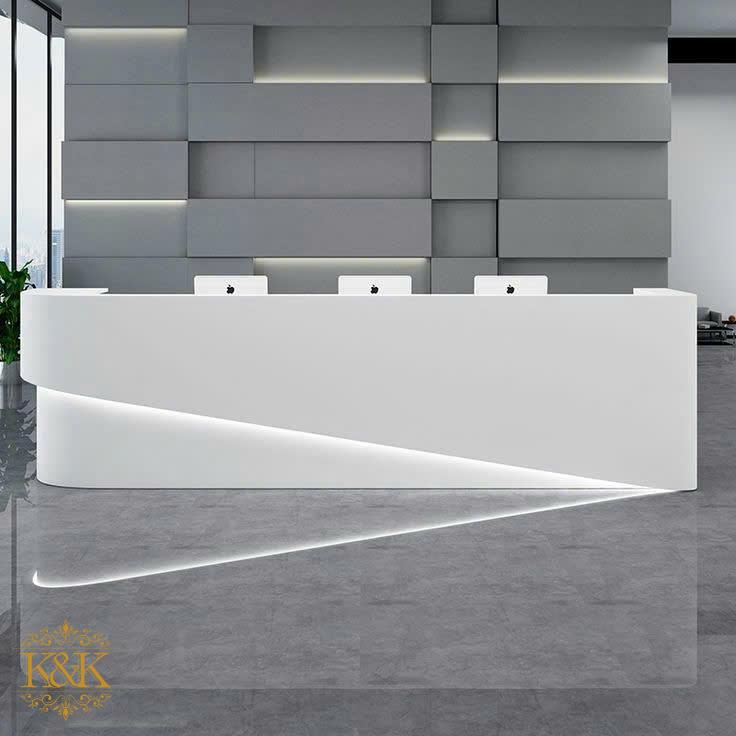 Quầy lễ tân quầy tiếp khách Nội Thất Kiên Khang - ảnh 12